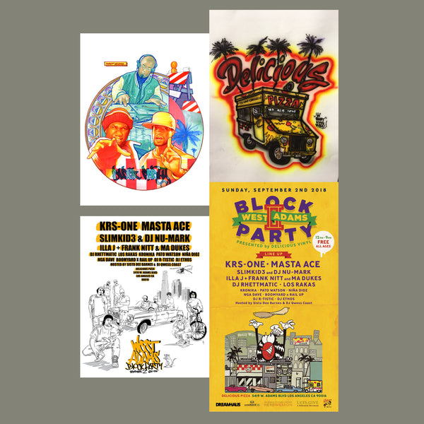West Adams Block Party Limited Edition Poster Print Set of 4 (18"x24")