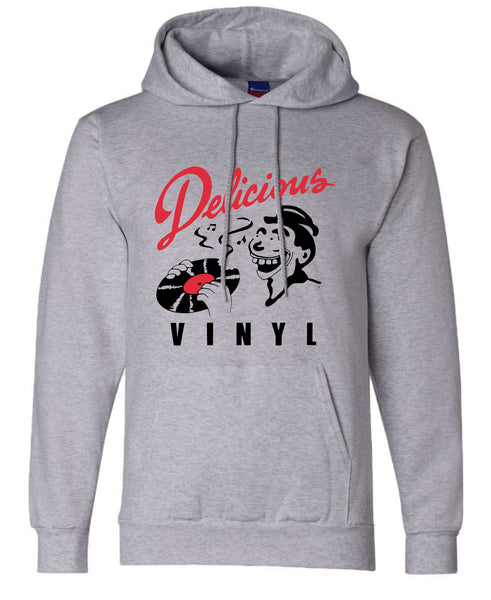Delicious Vinyl Classic Logo pullover hoodie - grey