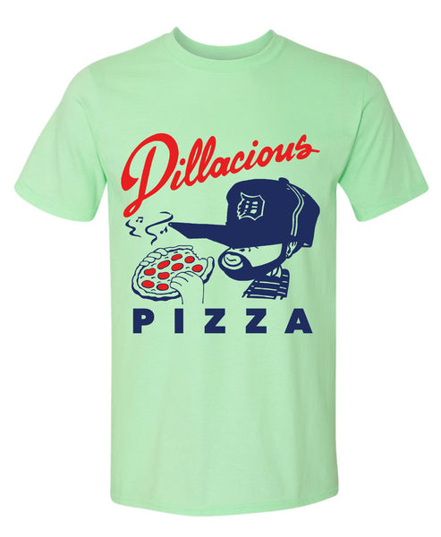 J Dilla - Dillacious Pizza mint green men's t-shirt