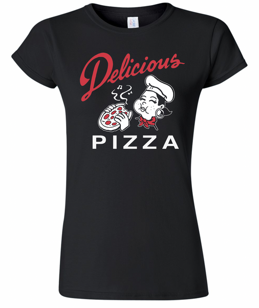 Delicious Pizza - Ms. Delicious logo - women's black
