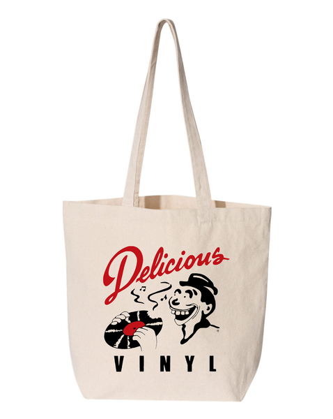 Delicious Vinyl canvas tote bag