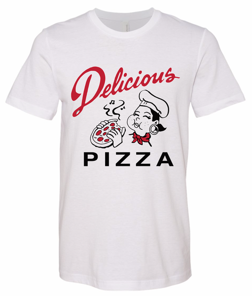 Delicious Pizza - Ms. Delicious logo - men's white